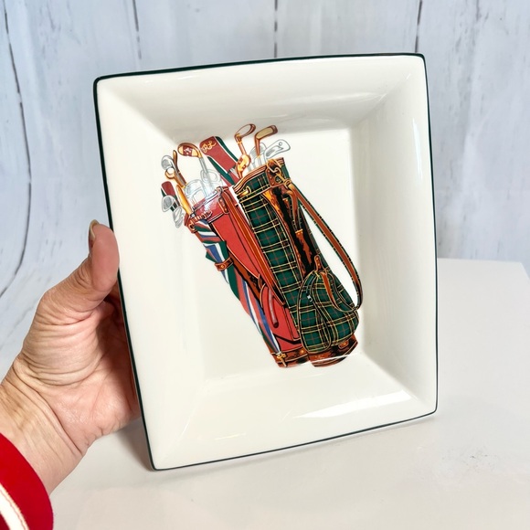 Vintage Ralph Lauren Golf Series square tray by Wedgwood - Picture 4 of 7